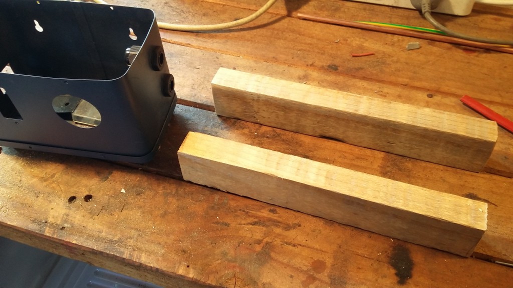 Time to work on the electrode holders. I'm opting for plain old wood instead of metal here just for the safety factor. 